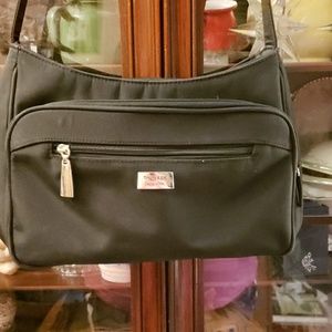 Black, over the shoulder bag